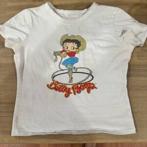 Betty Boop Kids White T-Shirt Babytee. True vintage, graphic